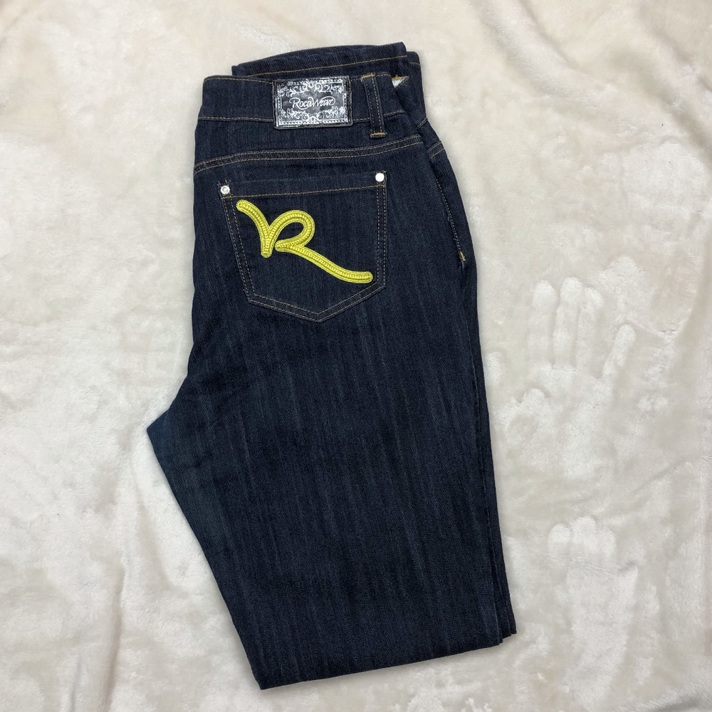 Rocawear Womens  Jeans Blue Dark Wash Size 13